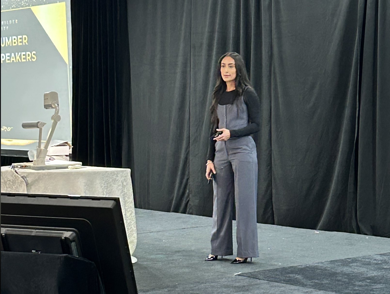 Mantek Sekhon speaking at industry event